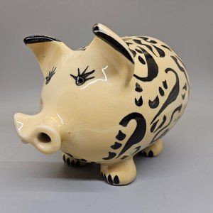Vintage Real Mexican Art Piggy Bank